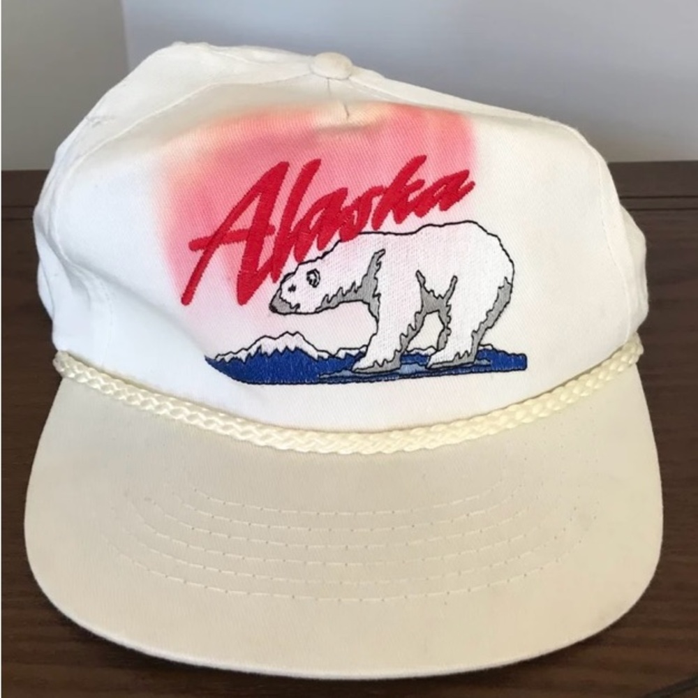 Vintage Alaska SnapBack hat - adjustable - 80’s - tourist - rope - souvenir